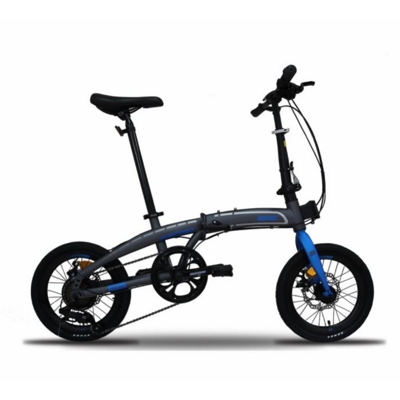 Family Ambrosio maximo tx7 3.0 discbrake sepeda lipat dewasa 7 speed folding bike ring 16 SNI
