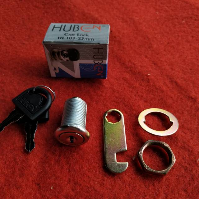 Kunci Loker Kait Cam Lock 25 mm / Locker / Lemari  / Box Panel / Box Motor  merk Huben HL 103-25