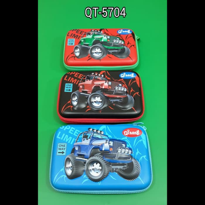 

Jeep Qitong Kotak Pensil Hardcase Timbul 3D Smiggle Look A Like