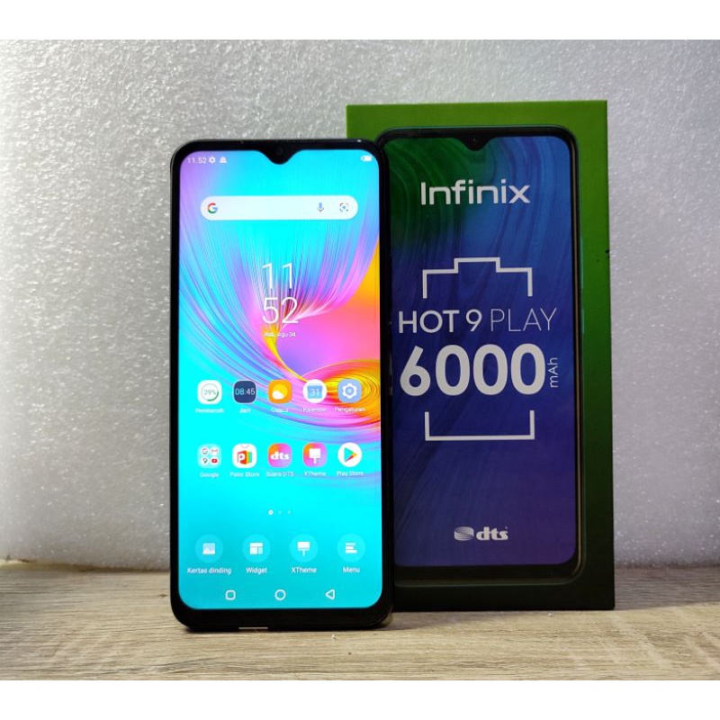 Infinix hot 9 play X680D Ram 4GB Rom 64GB second fullset