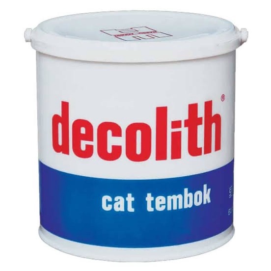 Cat Warna 5 Kg Putih Decolith Malibu Biru Telor Asin Tembok Air Galon