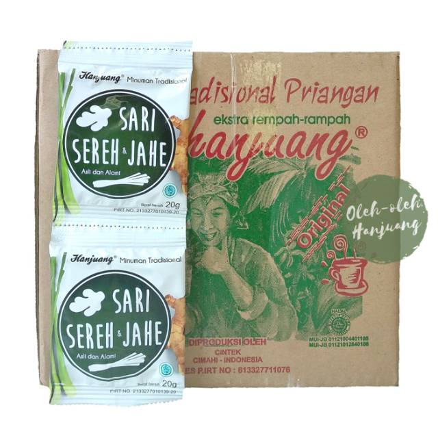 

Sari Sereh dan Jahe Hanjuang Box [120 Sachet @20gr]