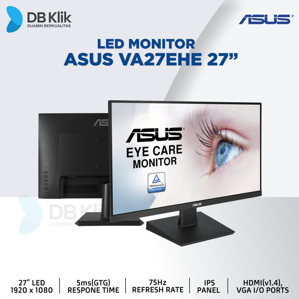 LED Monitor ASUS VA27EHE 27&quot; IPS 75Hz Full HD HDMI VGA - ASUS VA27EHE