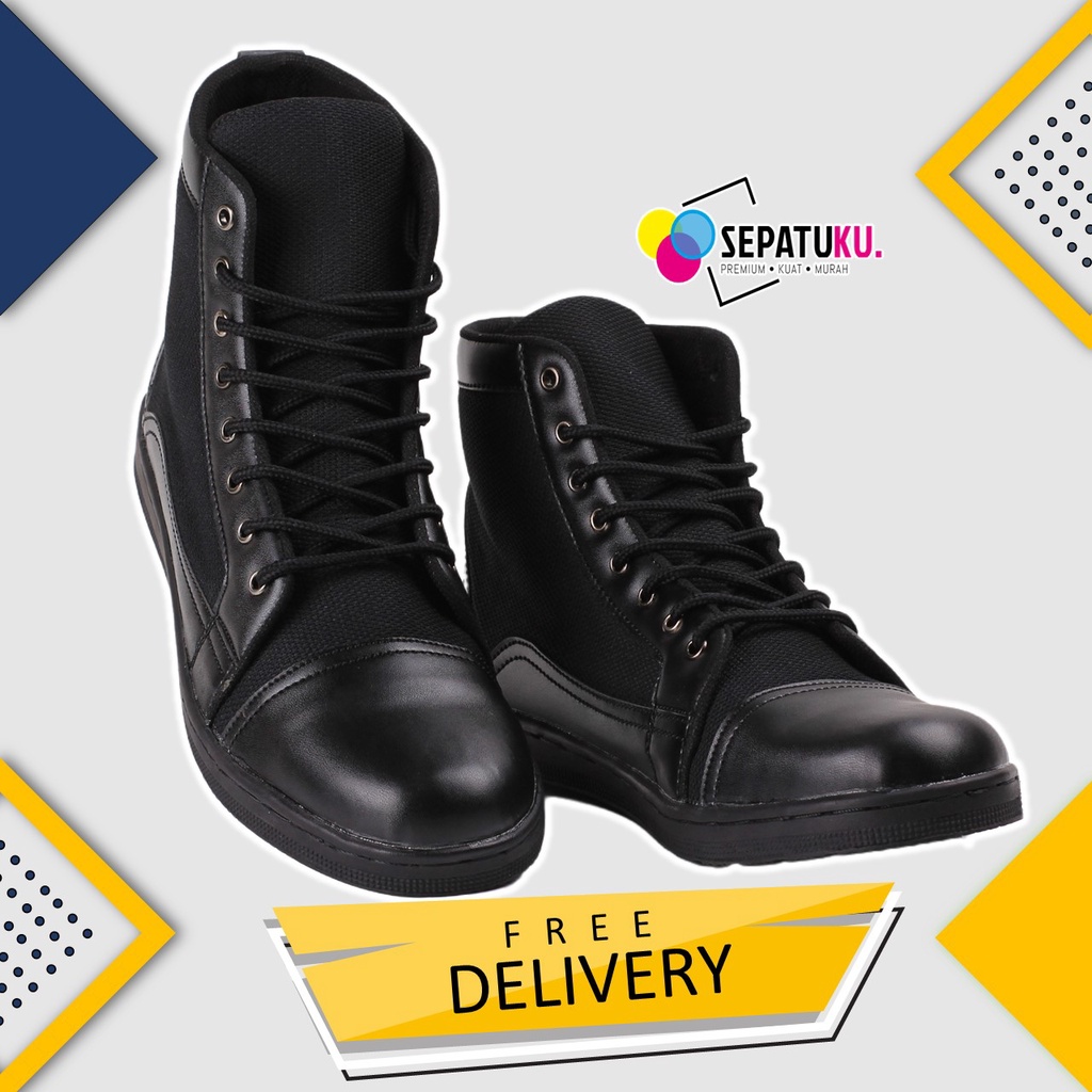 Sepatu Boots Sepatu Safety Pria Shoes Safety Premium Murah Keren - Gohan-2