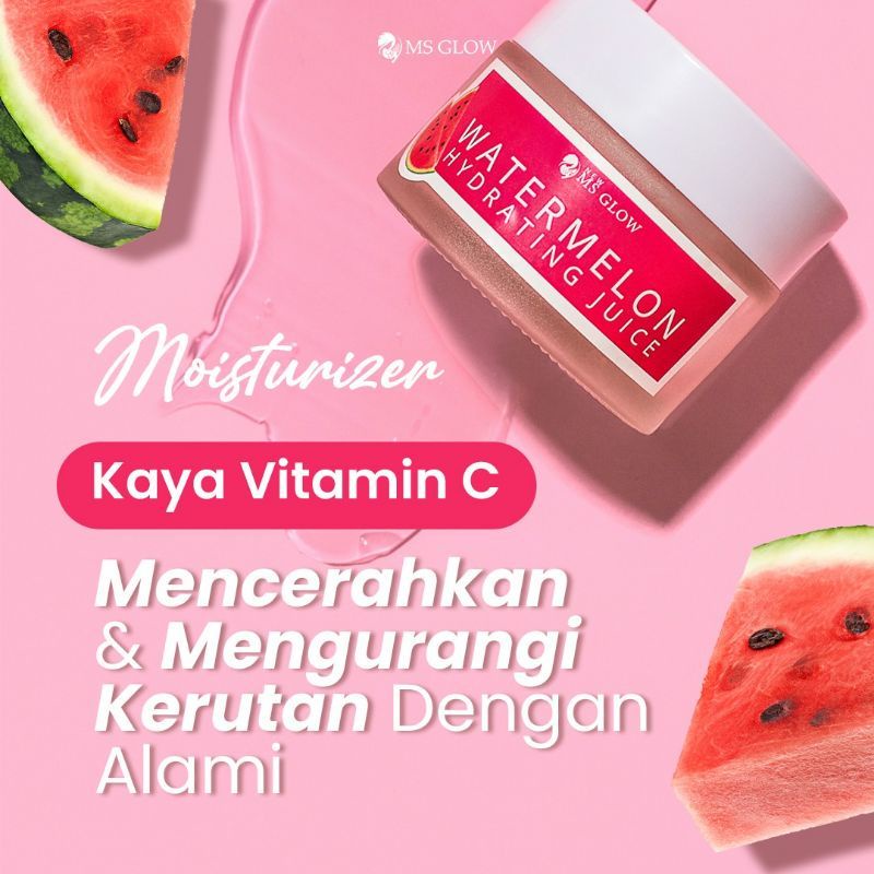 MS Glow Water Melon Yuzu Juice Moisturizer Original pelembab wajah