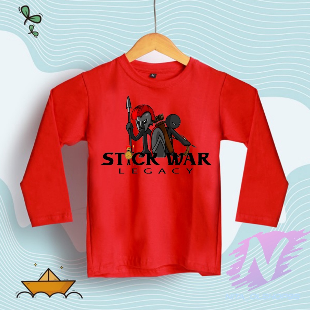 kaos stikman lengan panjang kaos anak stickman legacy