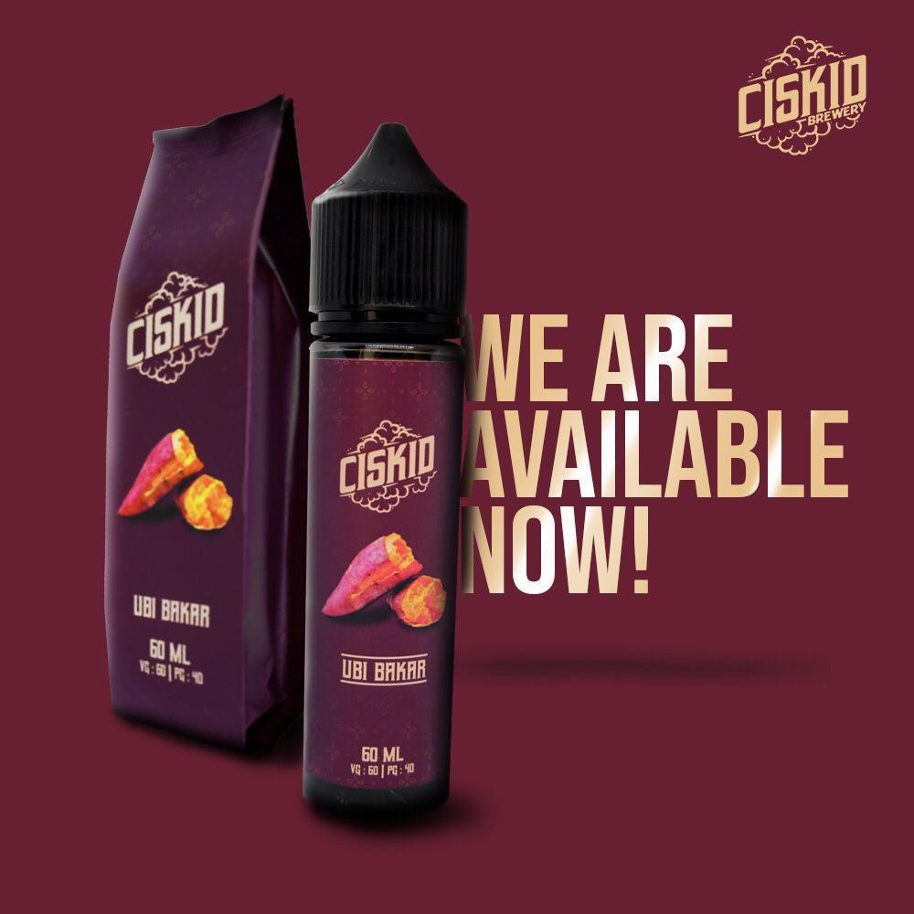 LIQUIDS CISKID UBI BAKAR 60ML NEW LIQUID PALING ENAK MURAH UNIK