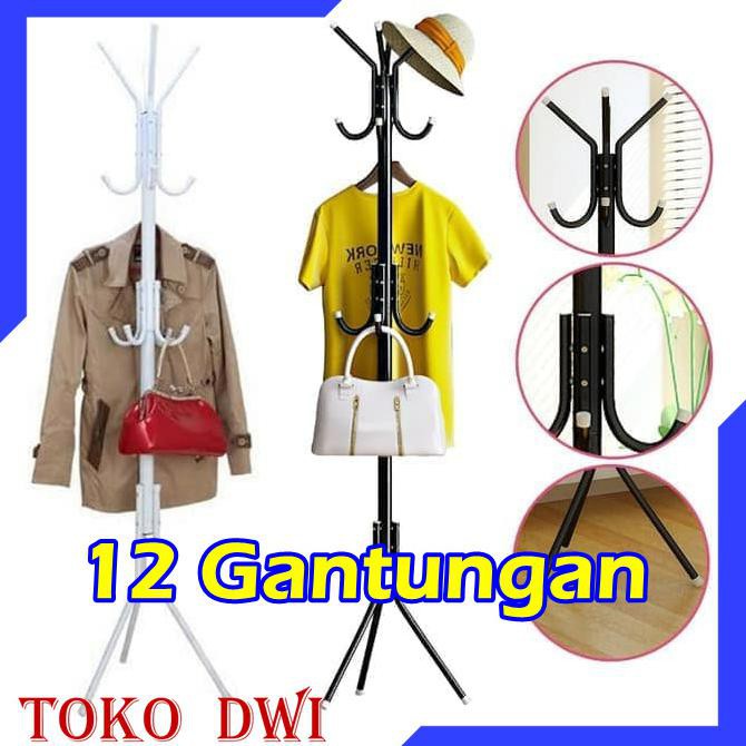 Jual Standing Hanger Gantungan Topi Jaket Baju Stand Hanger