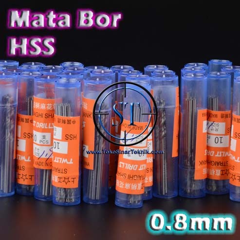 0.8mm Mata Bor HSS Micro Special Twist Drill Bits Straight Shank 1mm 1,5mm 2mm 2,5mm 3mm Papan PCB Resin Akrilik Mini Drill Bor Harga per 1 Buah