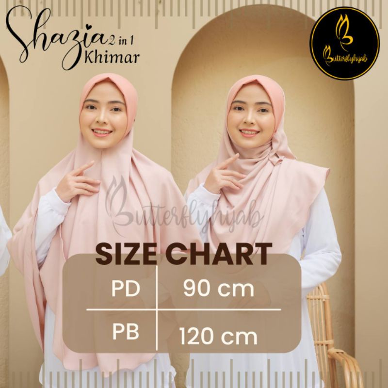 HIJAB SHAZIA KHIMAR 2 IN 1 BUTTERFLY HIJAB