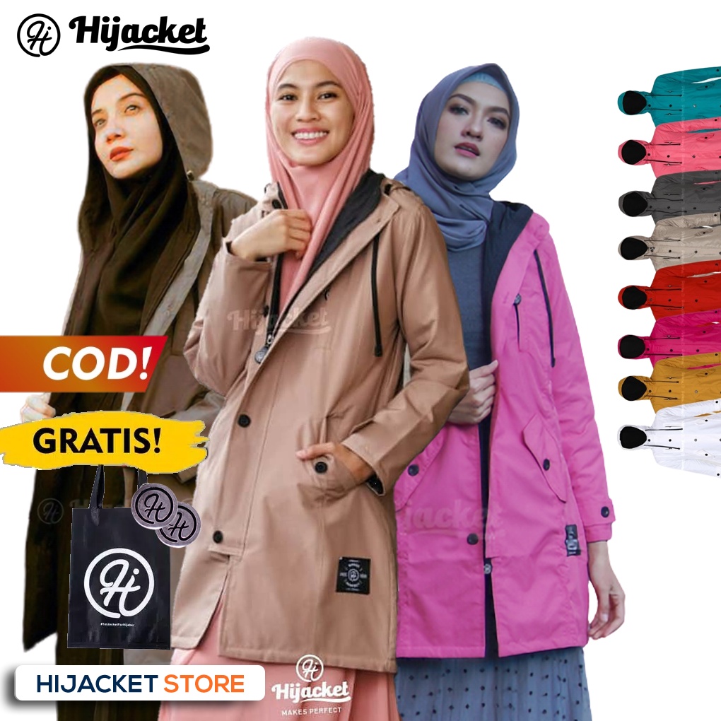 HIJACKET IXORA JAKET WANITA MUSLIMAH PAKAIAN SYARI