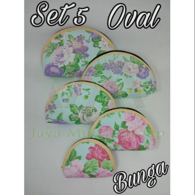 

SET 5 OVAL BUNGA