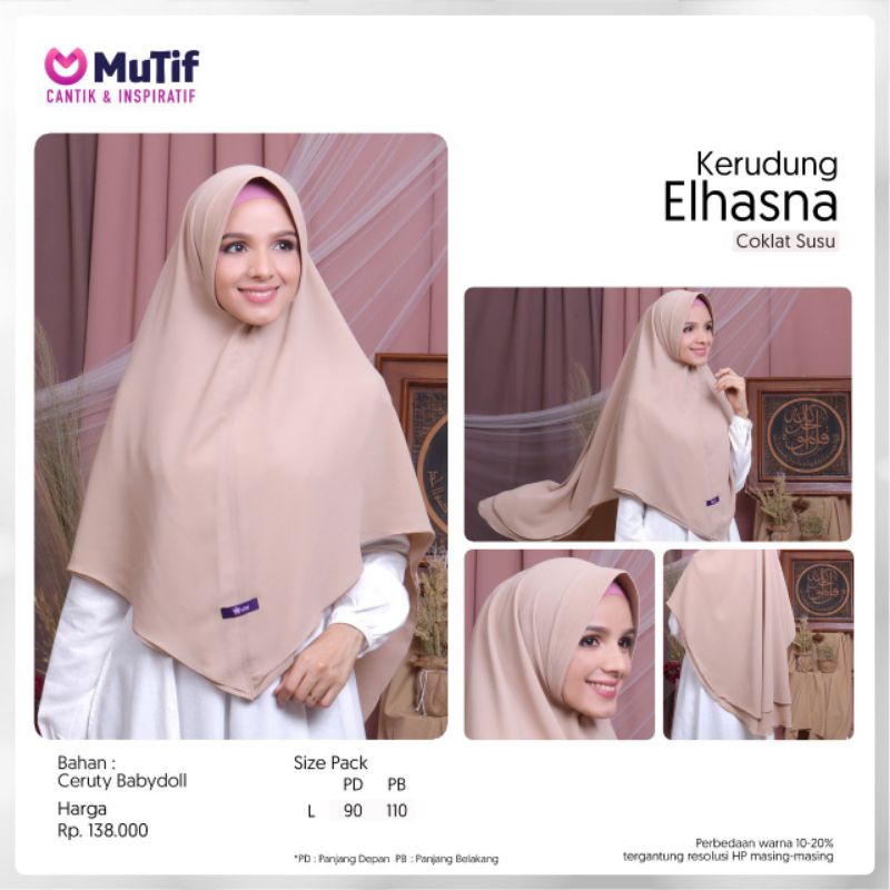 [COD] Khimar Syar'i Mutif Elhasna || ORIGINAL || Khimar Mutif Elhasna
