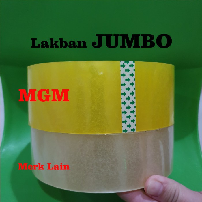 Lakban JUMBO 300yard Lebar 5.5cm PASTI lakban bening TEBAL