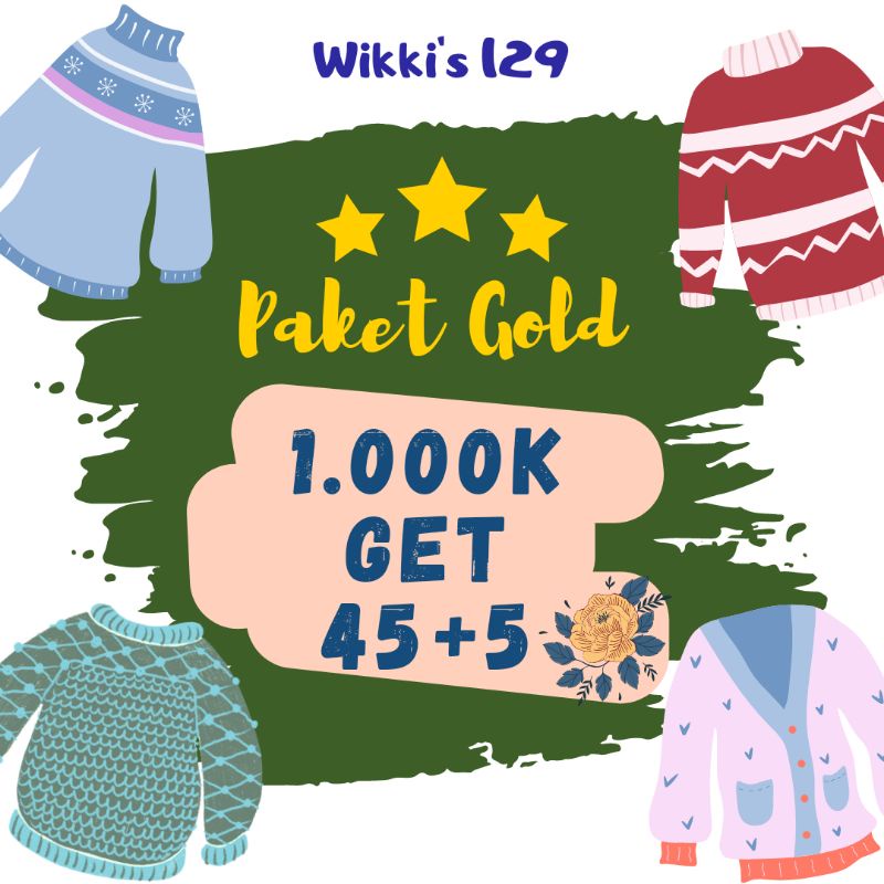 PAKET GOLD USAHA RAJUT IMPORT