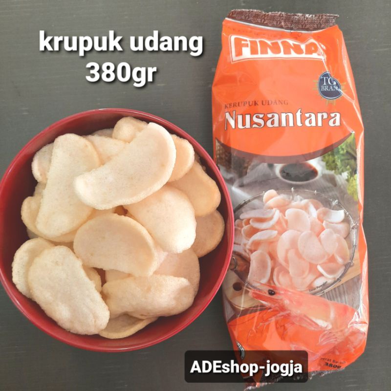 Jual Krupuk Kerupuk Udang Nusantara Finna 380 Gr Shopee Indonesia