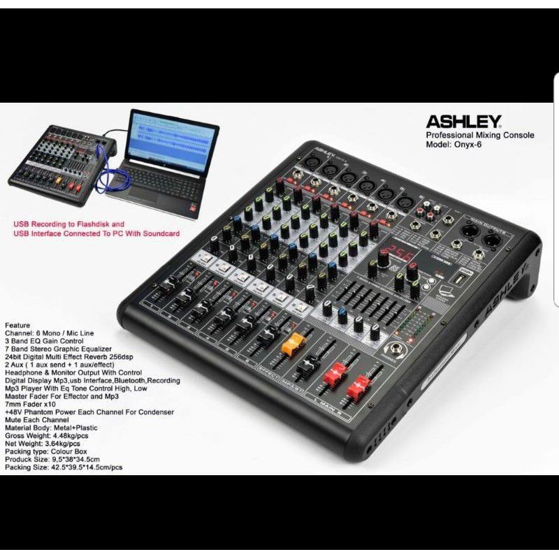 mixer ashley onyx 6 original onyx6