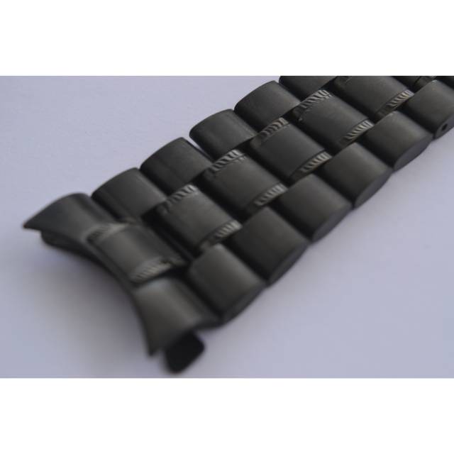 Strap rante rantai jam tangan hitam kuping