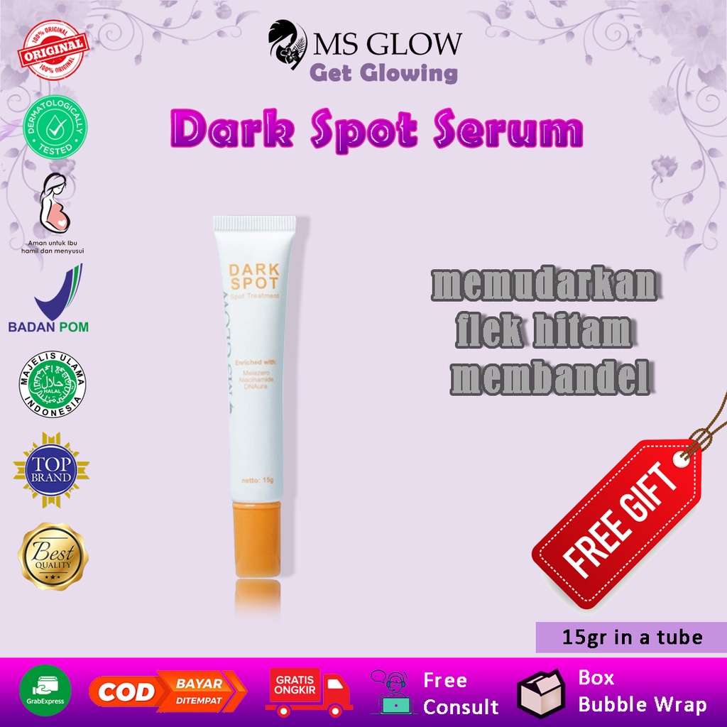 spot serum wajah flek hitam membandel bopeng bekas jerawat MS Glow original ori korea glowing terbaik ampuh bpom