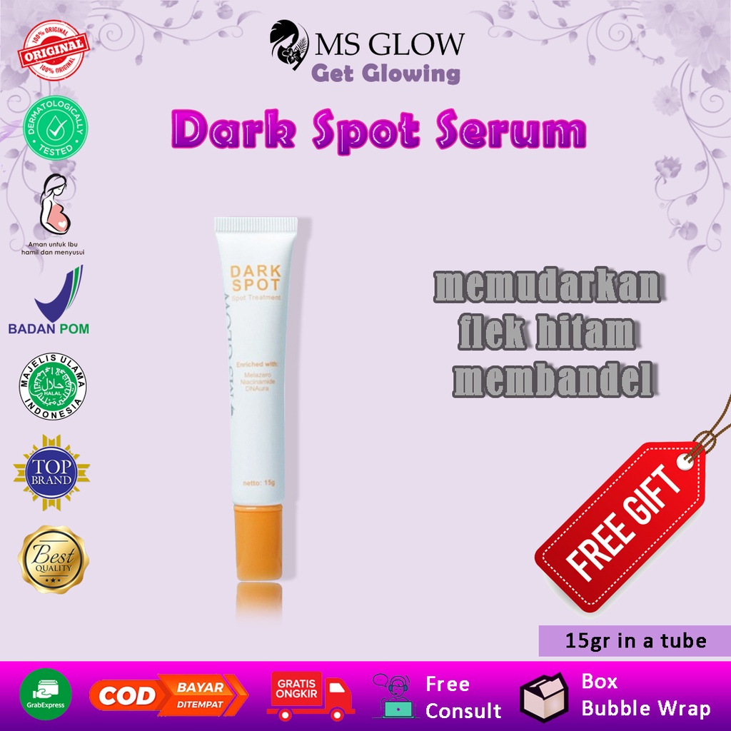 spot serum wajah flek hitam membandel bopeng bekas jerawat MS Glow original ori korea glowing terbai