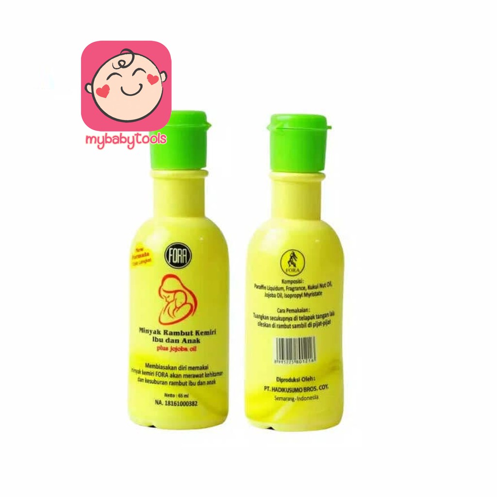 MINYAK KEMIRI 65ML BY FORA PENEBAL ALIS PENEBAL RAMBUT CANDLENUT OIL 100% KEMASAN BARU