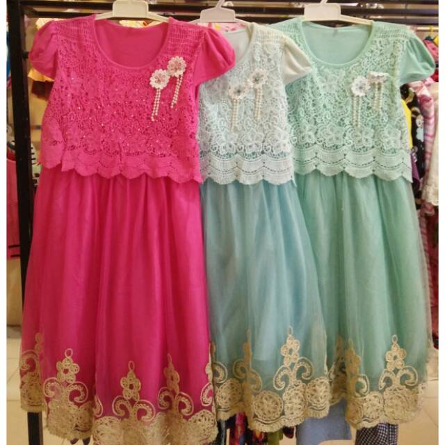 Dress pesta anak dress anak india baju pesta anak