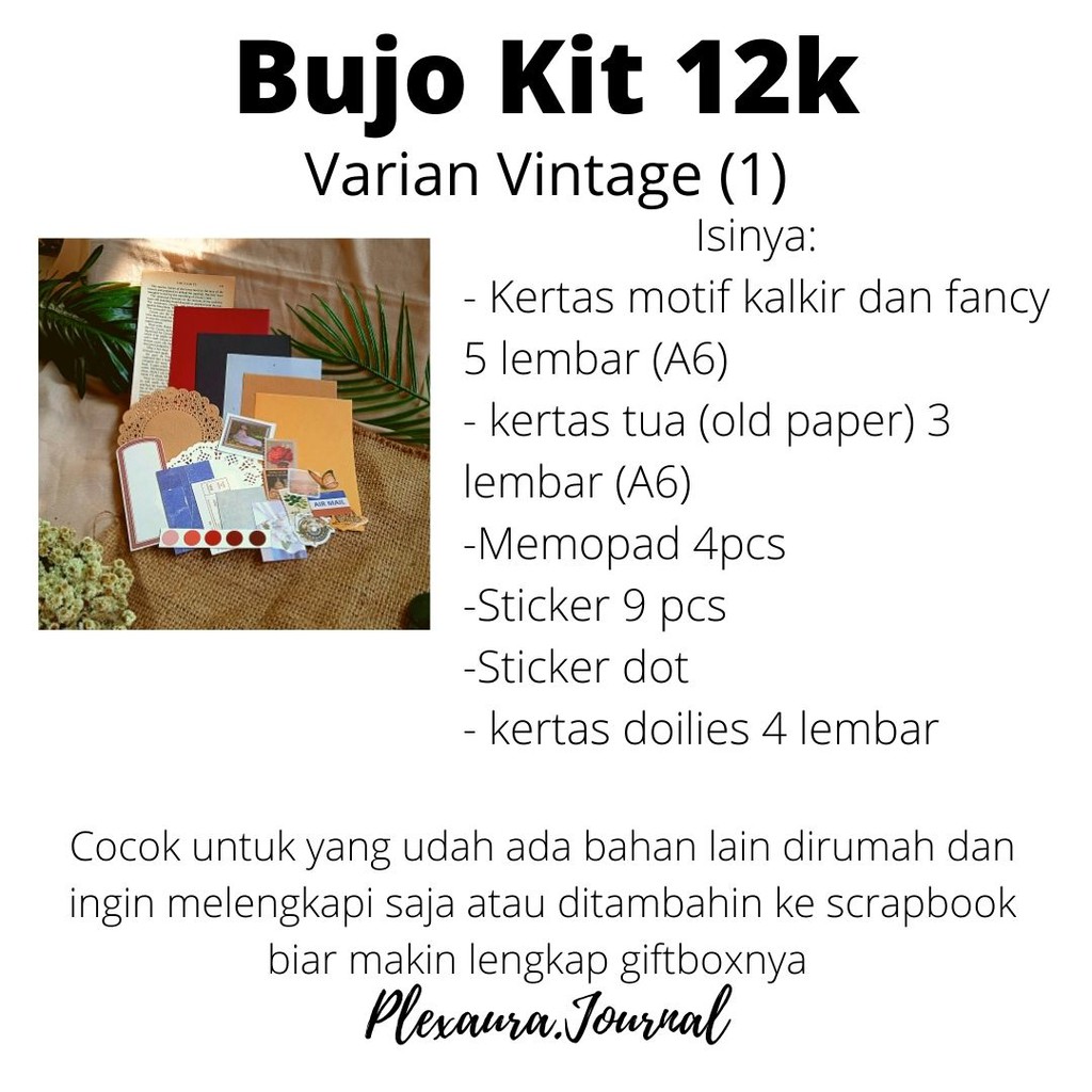 

Bujo kit Vintage maroon untuk scrapbook bujo plexaura.journal