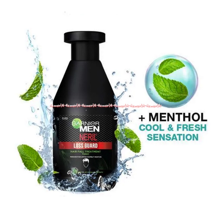 Garnier Men Neril 200ml Loss Guard Hair Fall Treatment Shampoo Membersihkan Merawat untuk Rambut Rontok