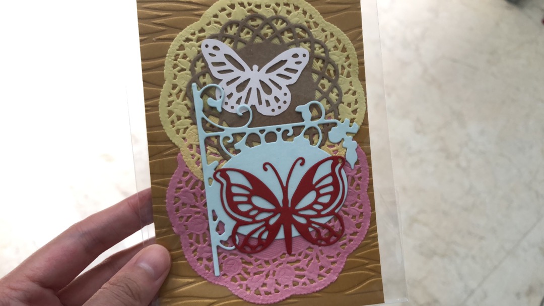 Layered Lace Doily Paper - Bahan Scrapbook Scrapframe Mahar - Kertas Doilies Roti Warna