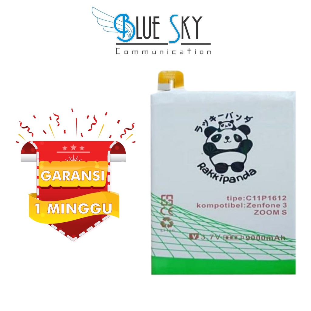 BATERAI RAKKIPANDA ASUS ZENFONE 3 ZOOM / ZOOM S / 4 MAX PRO DOUBLE POWER