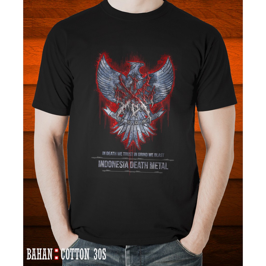 KAOS INDONESIA DEATH METAL TSHIRT MUSIK METAL BAND IDM06