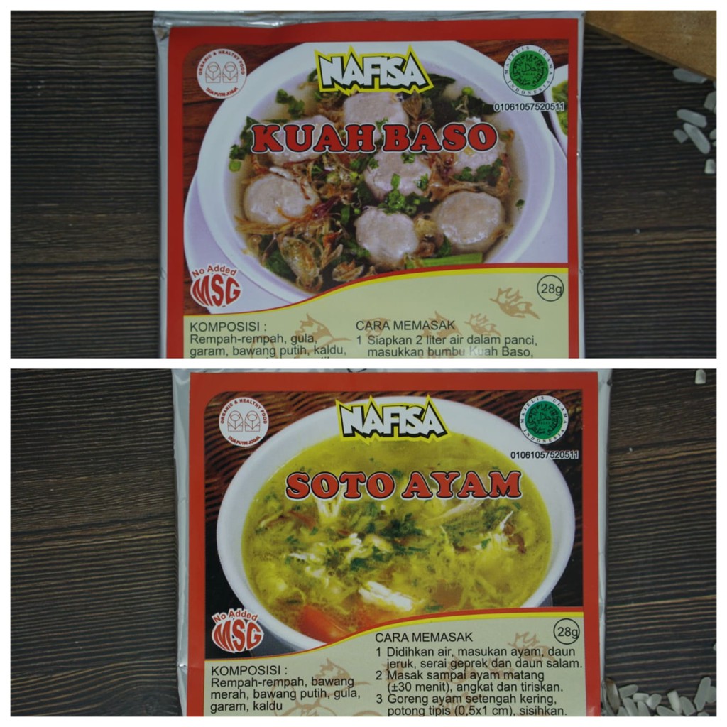 

Bumbu Soto dan Baso Nafisa