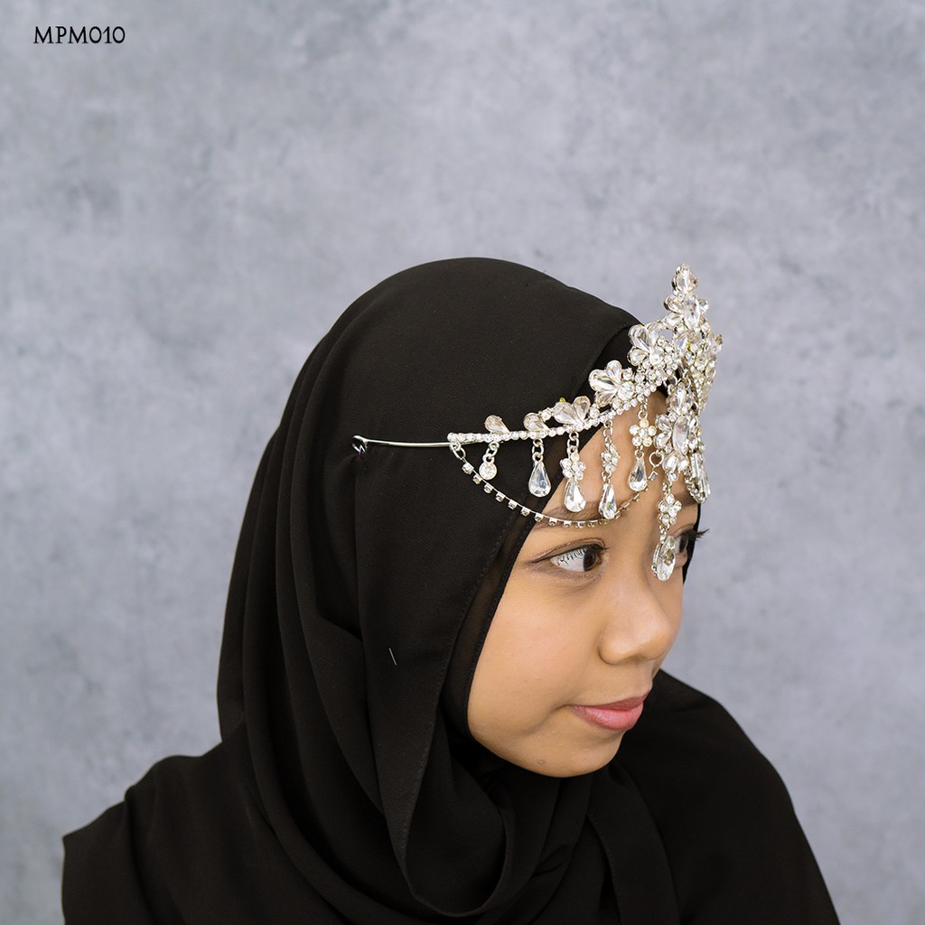 [PALING LARIS] HEADPIECE PERNIKAHAN INDIAN MODEL PREMIUM SANGGUL HIJAB MPM010