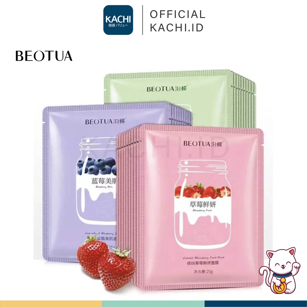 KACHI - BEOTUA Yogurt Fruit Facial Mask Sheet Masker Wajah Buah BE001