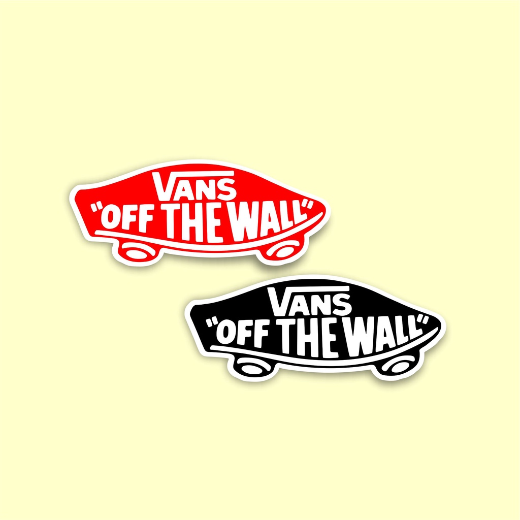 

stiker brand distro Vans skate bahan graftac anti air