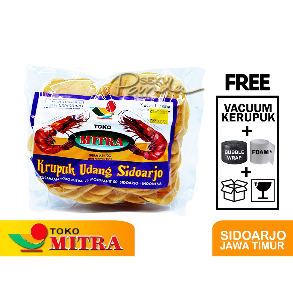 

Kerupuk Kropoek Udang PRIMA 2 MITRA Sidoarjo Kerupuk Mentah 500 gram