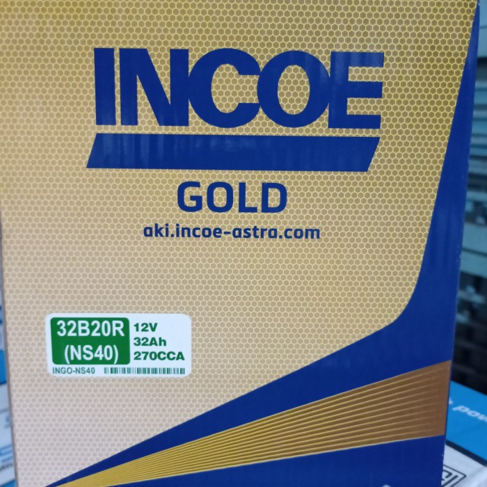 {BEKAS} aki mobil avanza / xenia merk incoe type NS40 12volt - 32 amper Limited