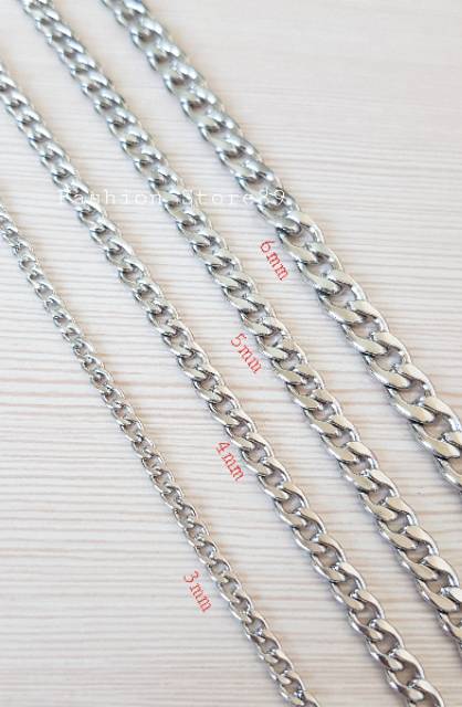 Kalung titanium gold import Antikarat KGG01
