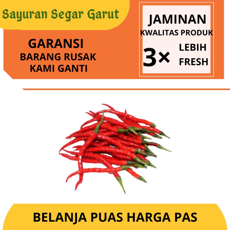 

Cabe Keriting Merah 100gr by Sayuran Segar Garut