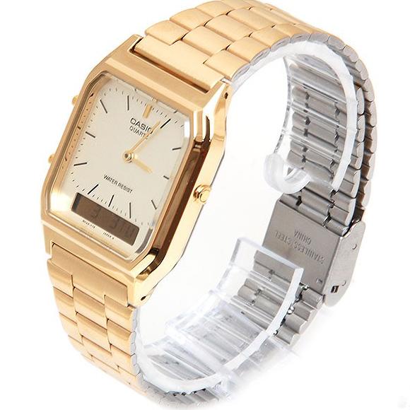 Jam tangan casio AQ rantai wanita/jam tangan double time wanita