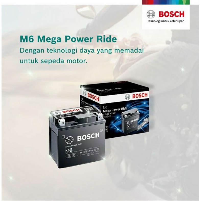 Aki Kering Yamaha Mio Lama Old Mio Sporty 2004-2011 Jupiter Z Vega R ZR BOSCH RBT6A