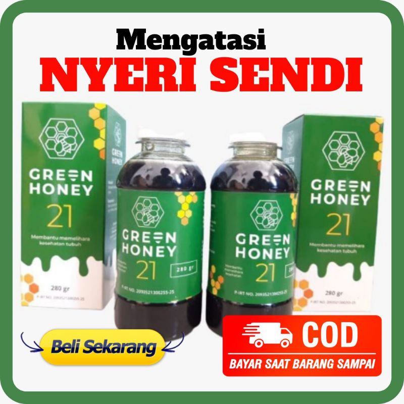 Madu HIJAU 21 Madu Hijau Asli Madu Hijau Original Green Honey Untuk Asam Urat Kolesterol & Diabetes