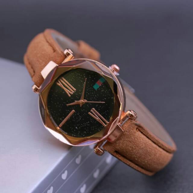 Jam tangan wanita gu*ci tali kulit