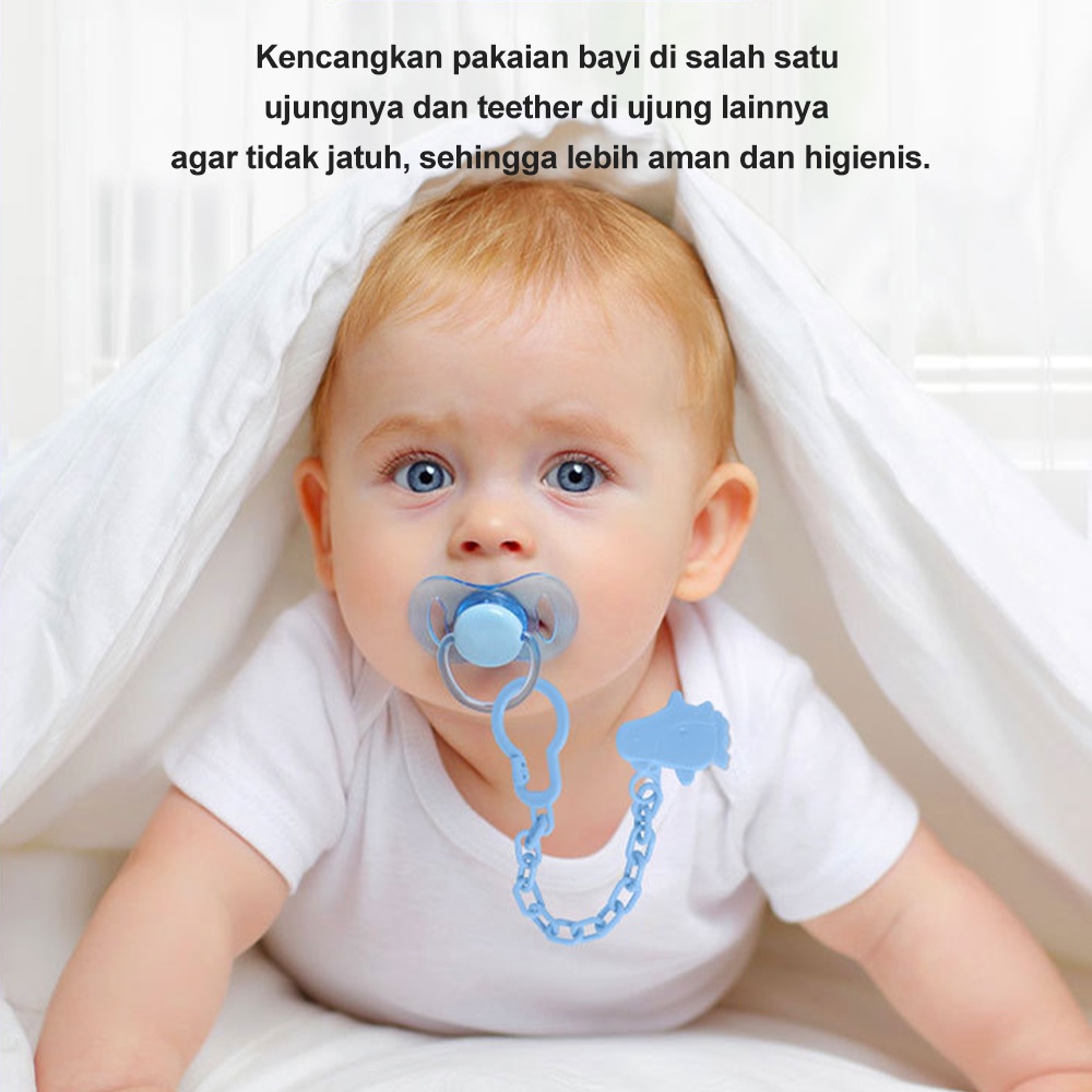 Lakhu Tali Rantai empeng bayi/Klip rantai penjepit dot bayi rantai teether bayi