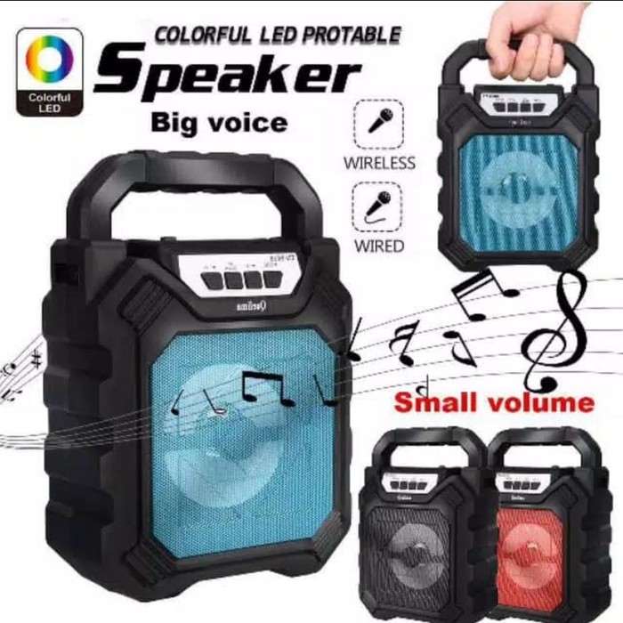 [TERMURAH] SPEAKER PORTABLE 668 + MIC KARAOKE BLUETOOTH YD668 / SPEAKER 668 BLUETOOTH