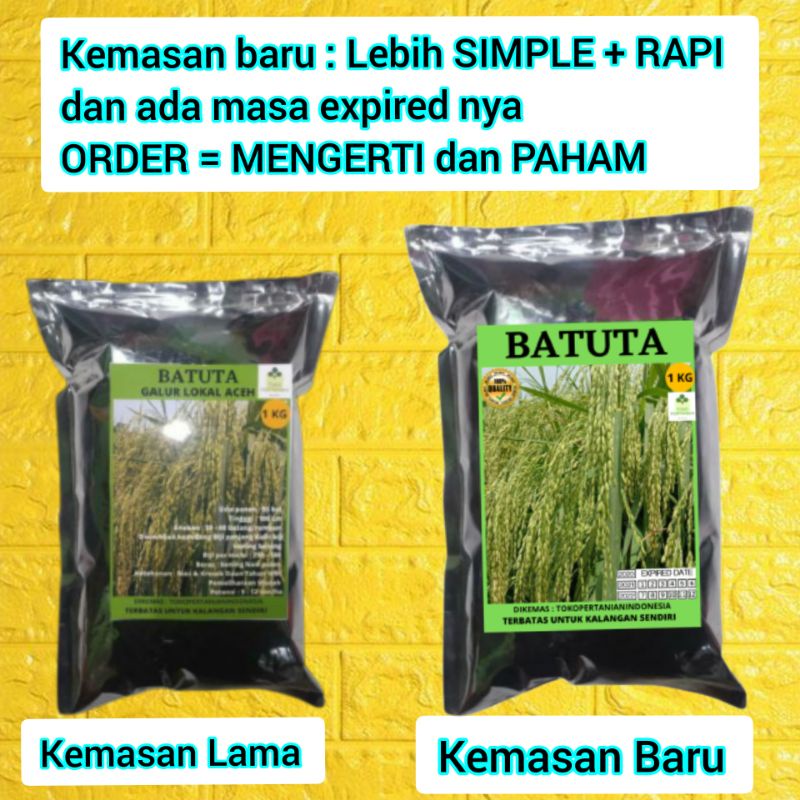 COD BATUTA 1kg benih padi LANGKA BERKUALITAS BANYAK DI CARI PETANI ,HASIL PANEN MELIMPAH..-3