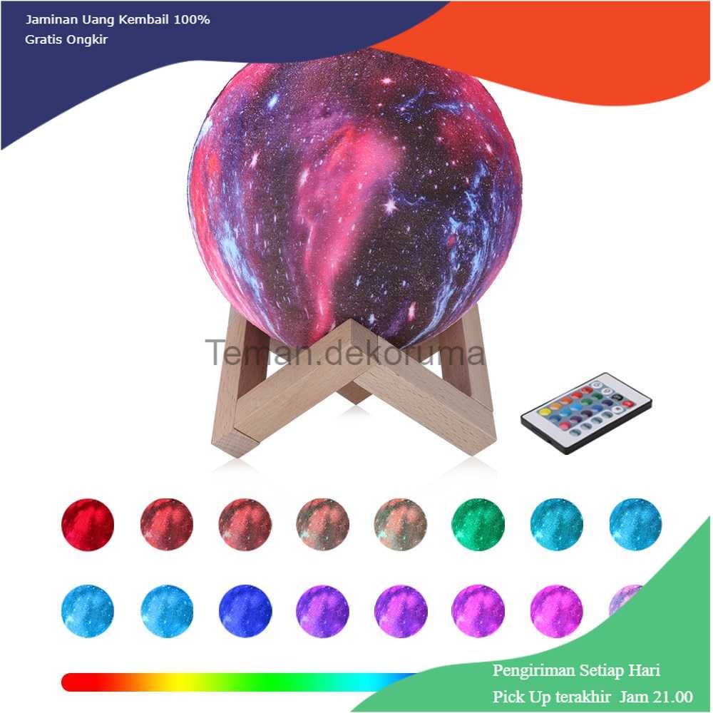 TD-DHA Coquimbo Lampu Tidur 3D Printed Moon Night Light Table Lamp - 3DPSL