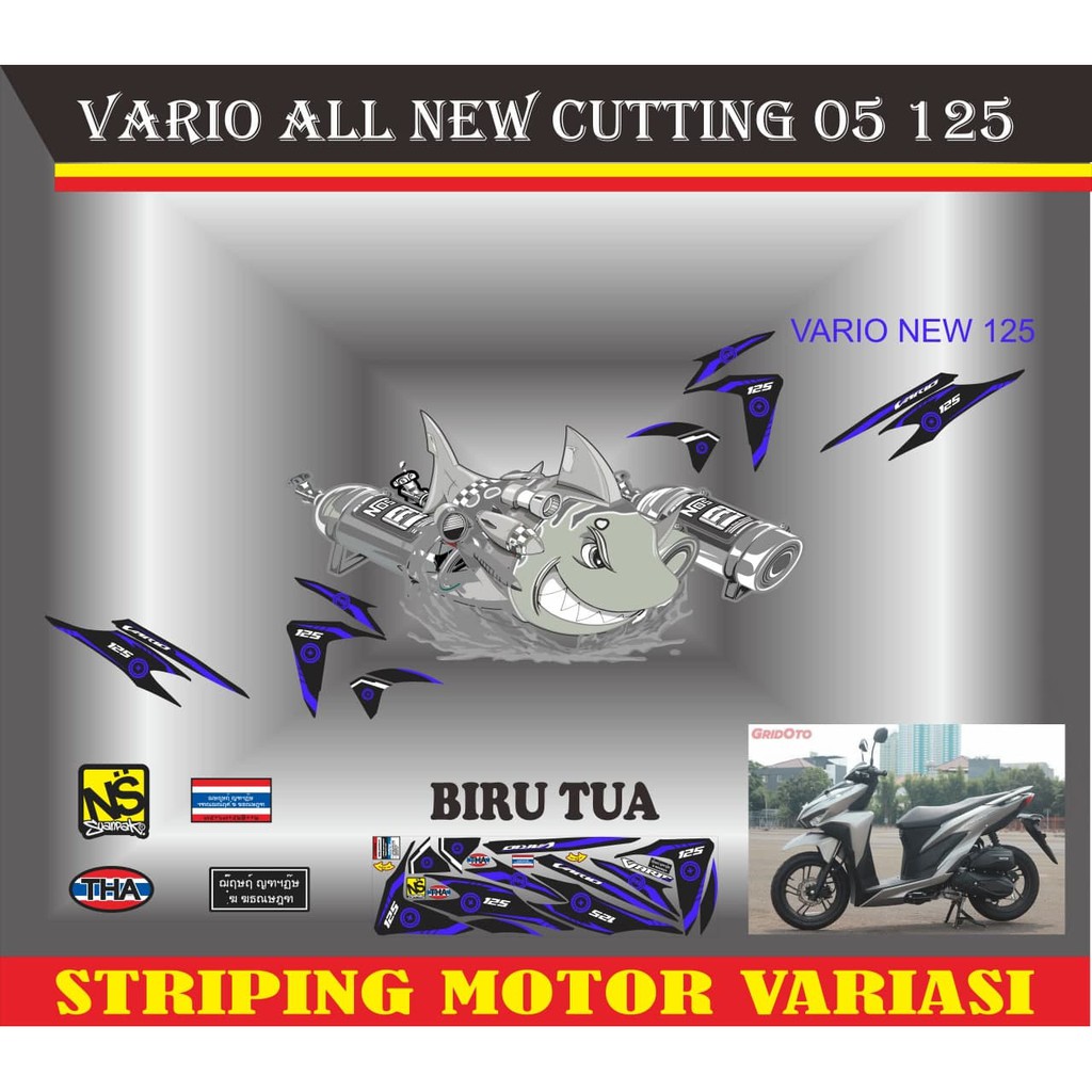 Stiker motor vario all new cutting 05 125