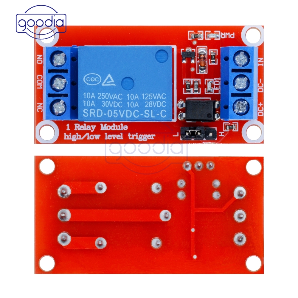 ✈【Fast/COD】✈Modul Relay DC 5V 9V 12V 24V Optocoupler 1 Channel 1CH Support High dan Low Trigger