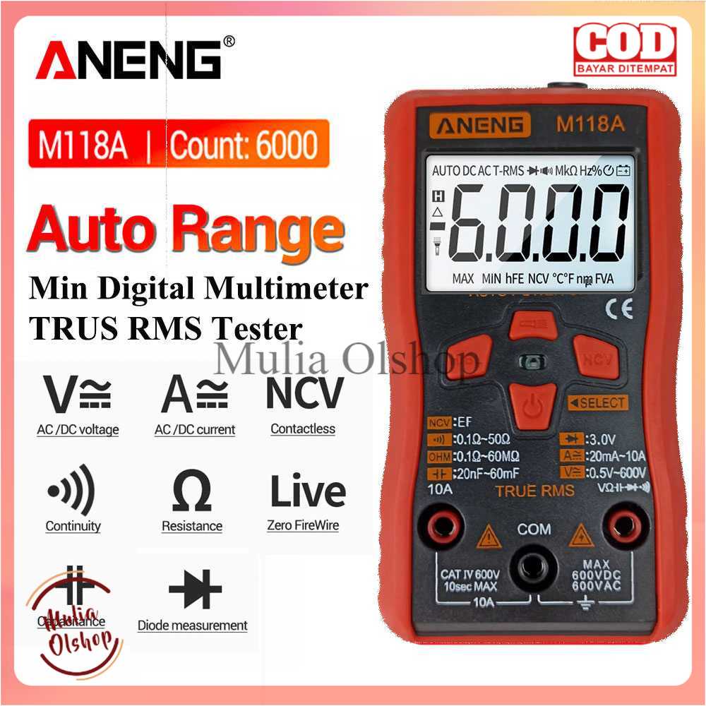 ANENG Digital Multimeter Voltage Tester - M118A